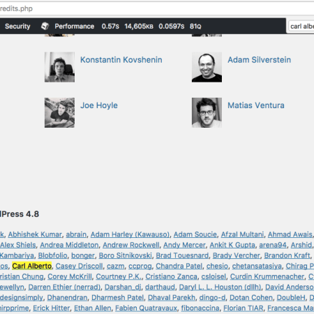 Carl Alberto Web Developer WordPress Core Commit